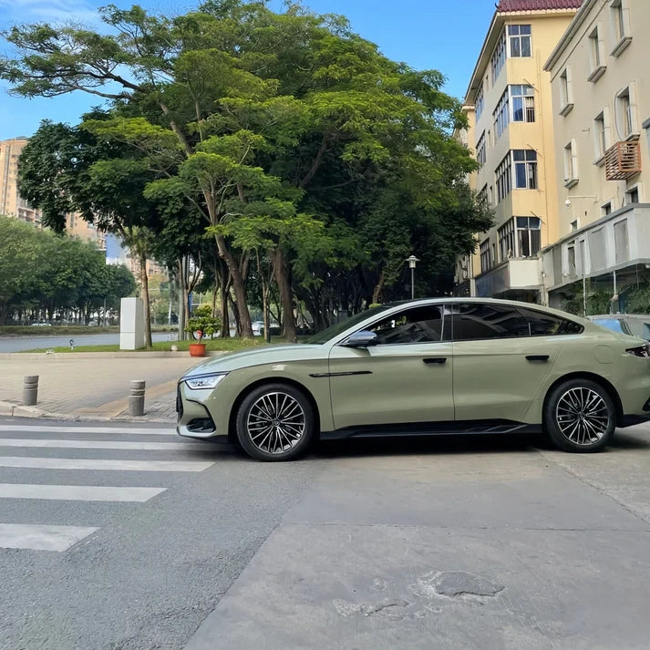 Anole High Glossy Deep Khaki Green Vinyl Car Wrap