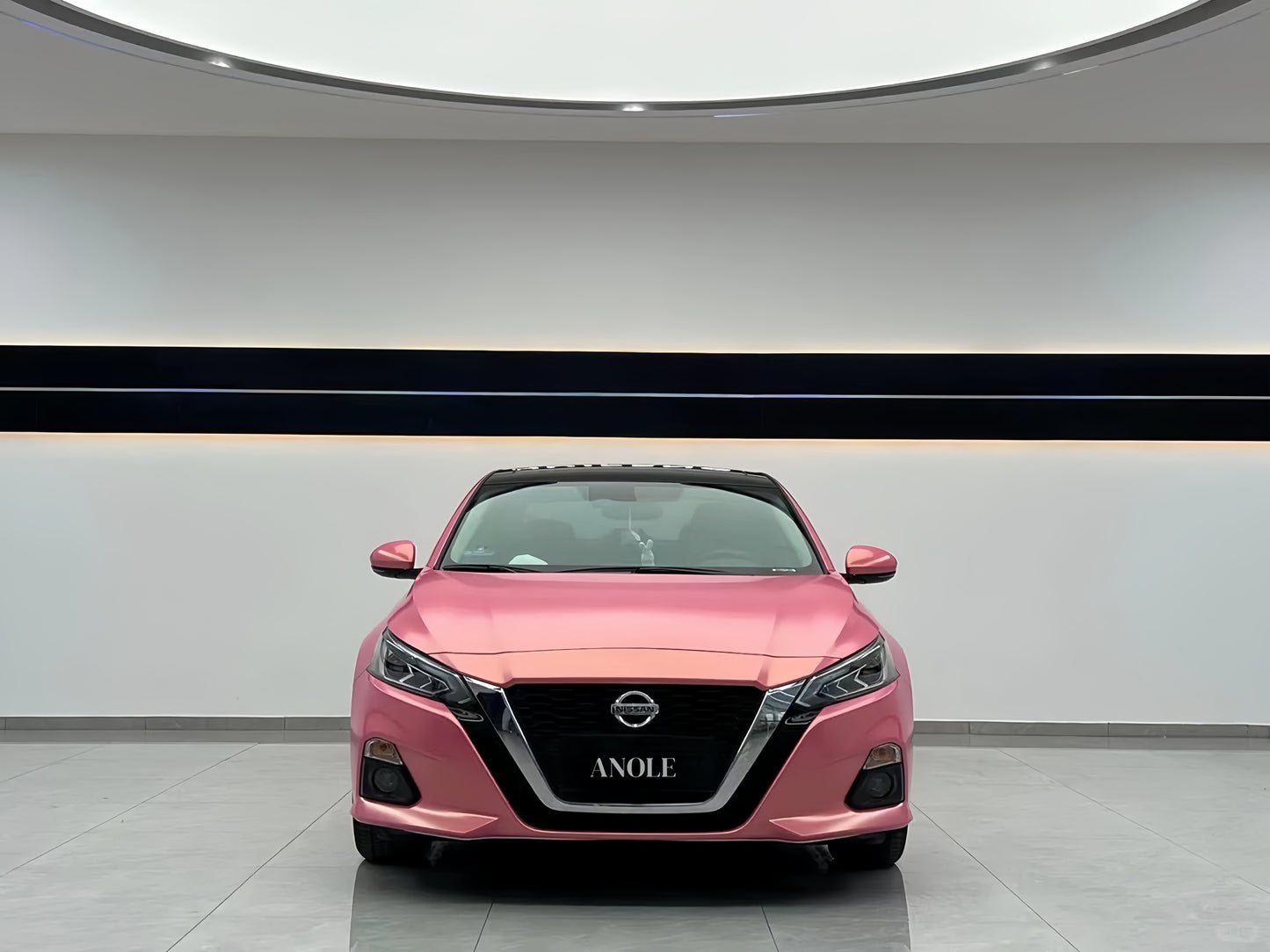 Anole Glitter Metallic Diamond Gold Pink Car Vinyl Wrap