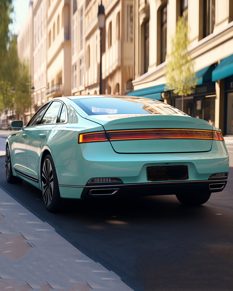 Anole High Glossy Tiffany Blue Car Vinyl Wrap