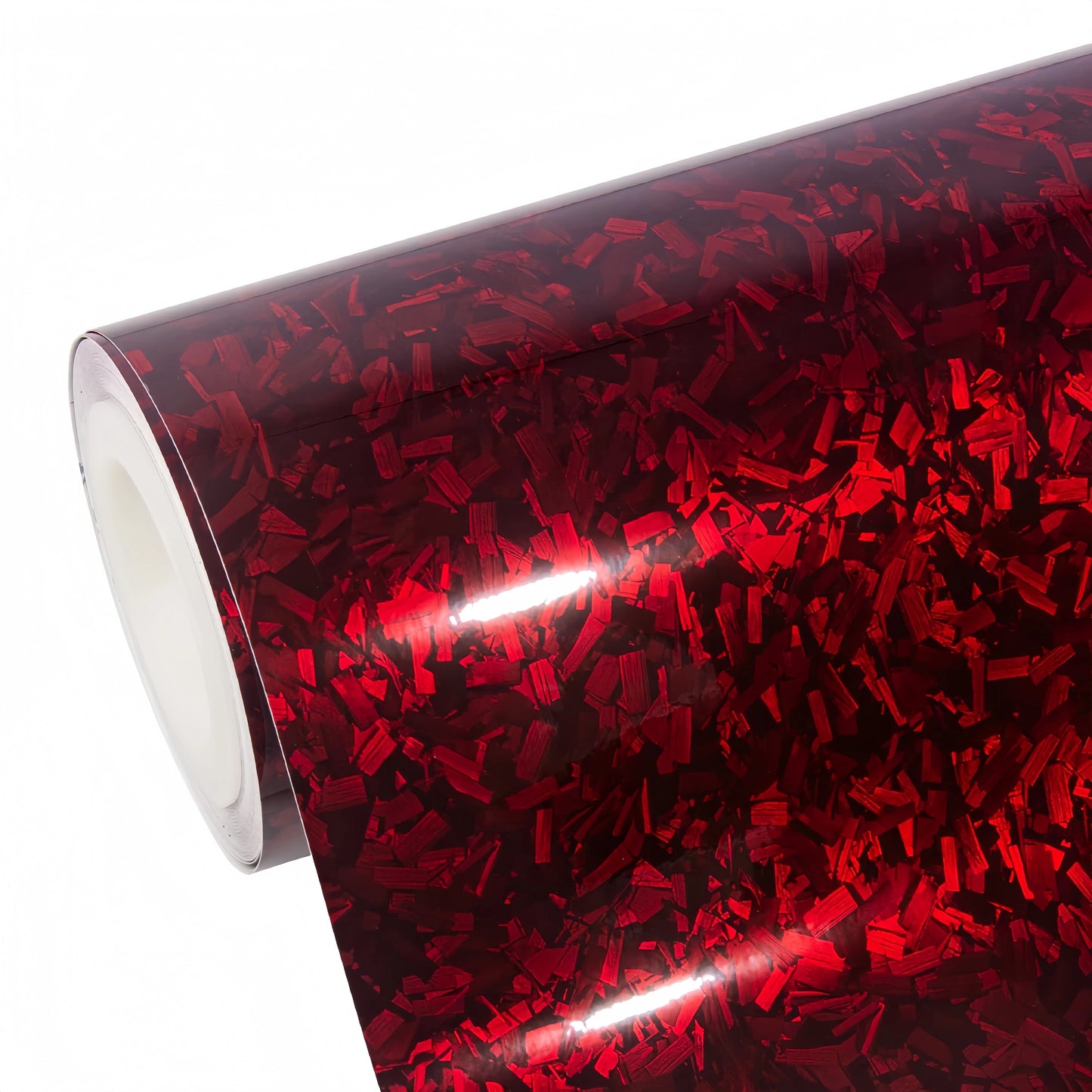 Anole Glossy Red Forged PET Carbon Fiber Vinyl Wrap