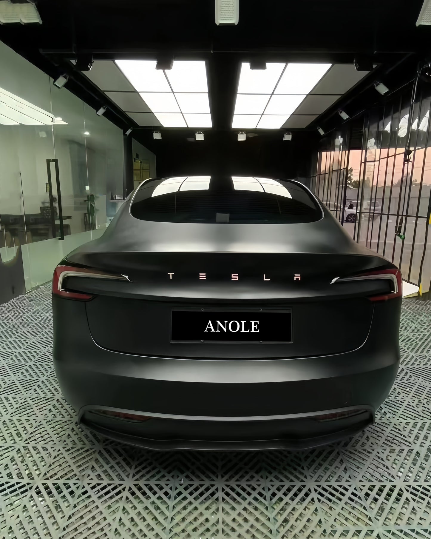 Anole Matte Satin Black Vinyl Wrap