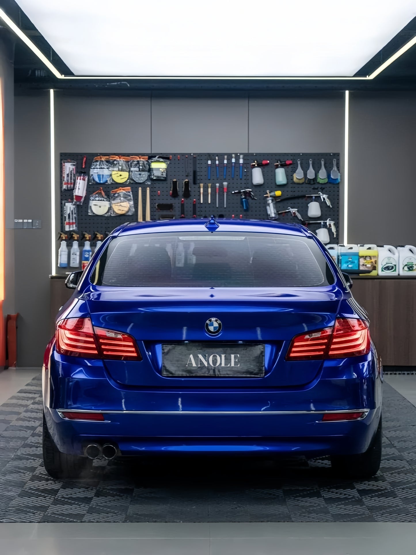 Anole Glossy Metallic Pearl Blue Car Vinyl Wrap