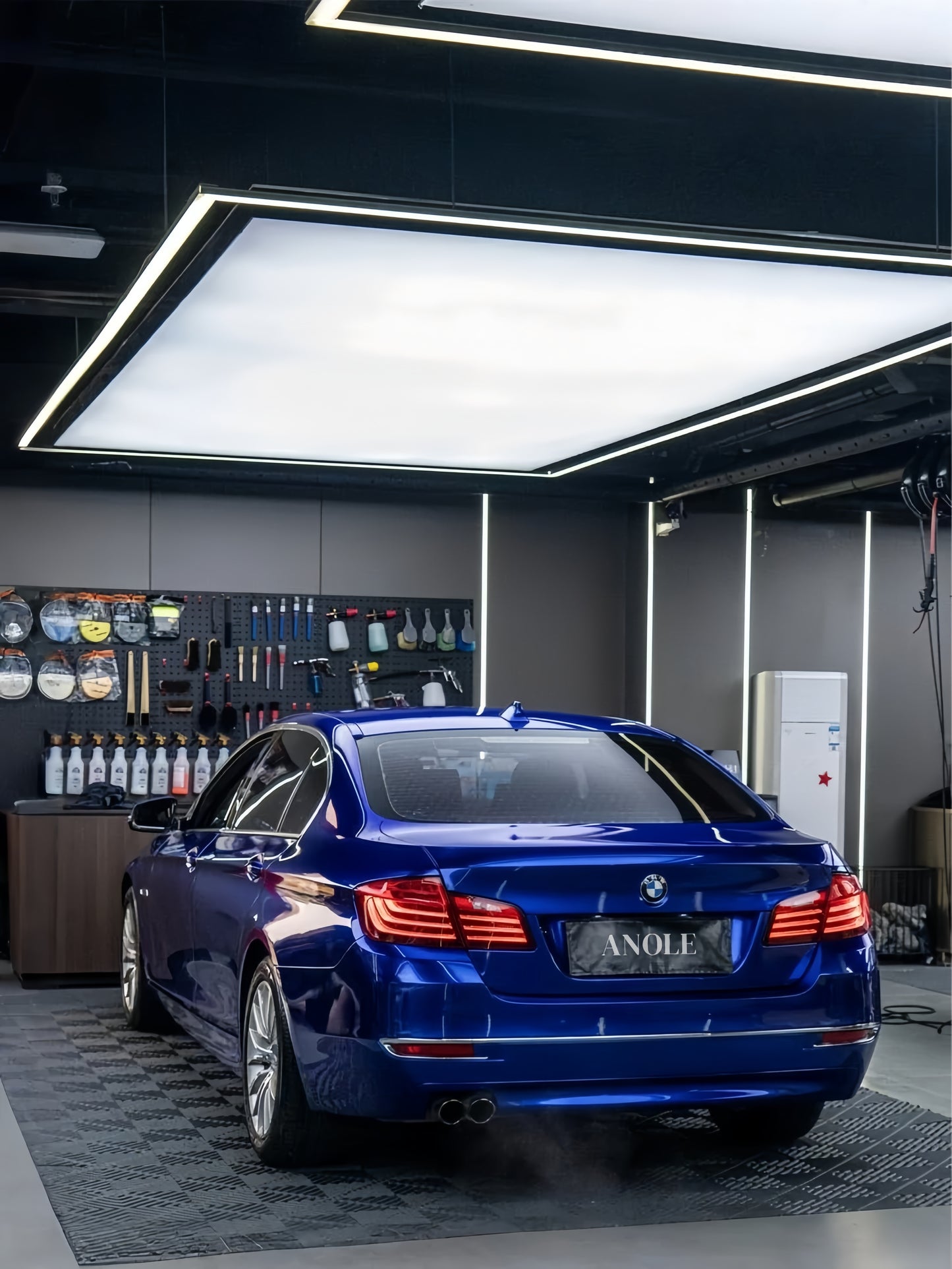 Anole Glossy Metallic Pearl Blue Car Vinyl Wrap