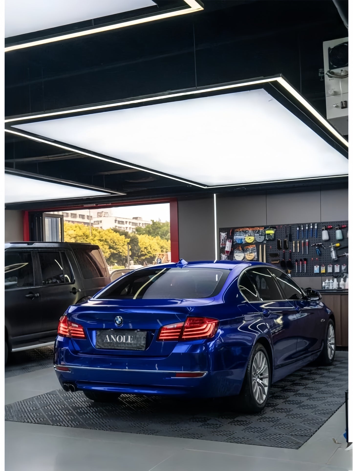 Anole Glossy Metallic Pearl Blue Car Vinyl Wrap