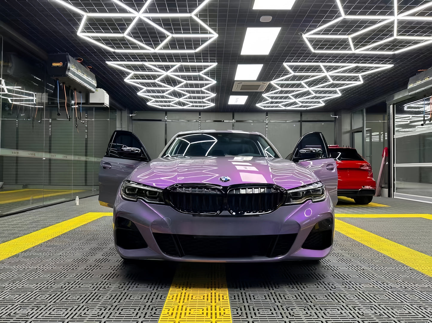 Anole TPU Magic Candy Flip Grey Purple Color PPF Paint Protection Film
