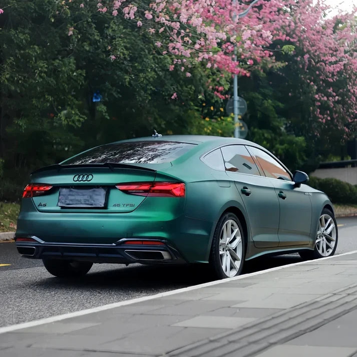 Anole Satin Chrome Silk Green Vinyl Car Wrap