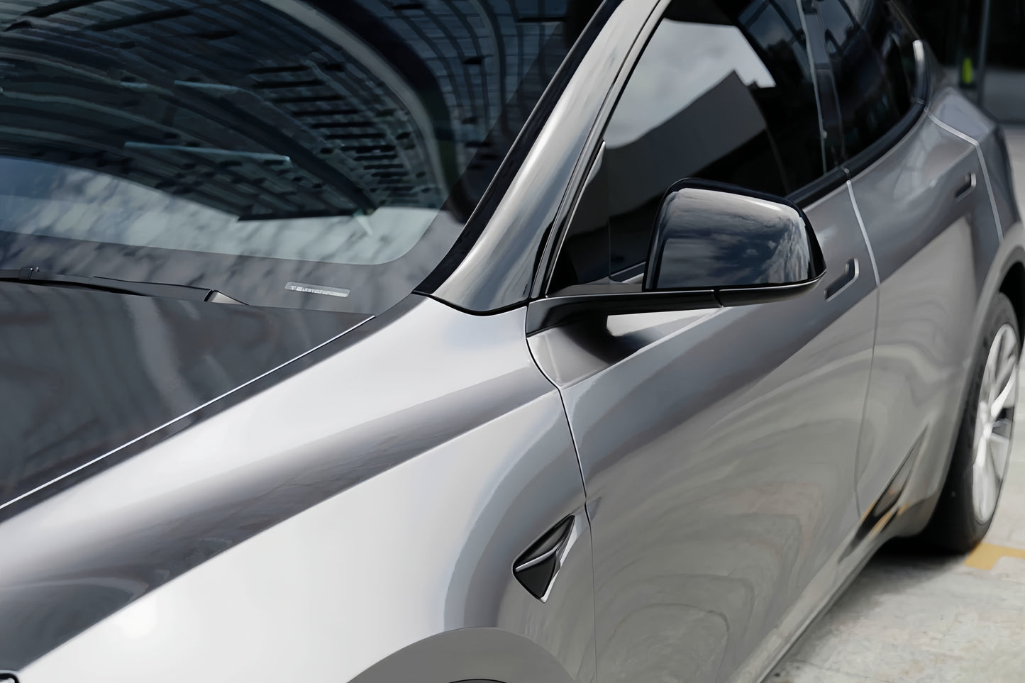 Anole Glossy Metallic Stone Gray Vinyl Car Wrap