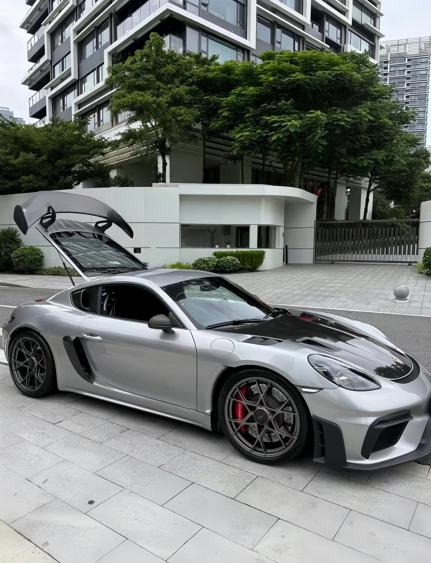 Anole Glossy Metallic Metal Silver Car Vinyl Wrap