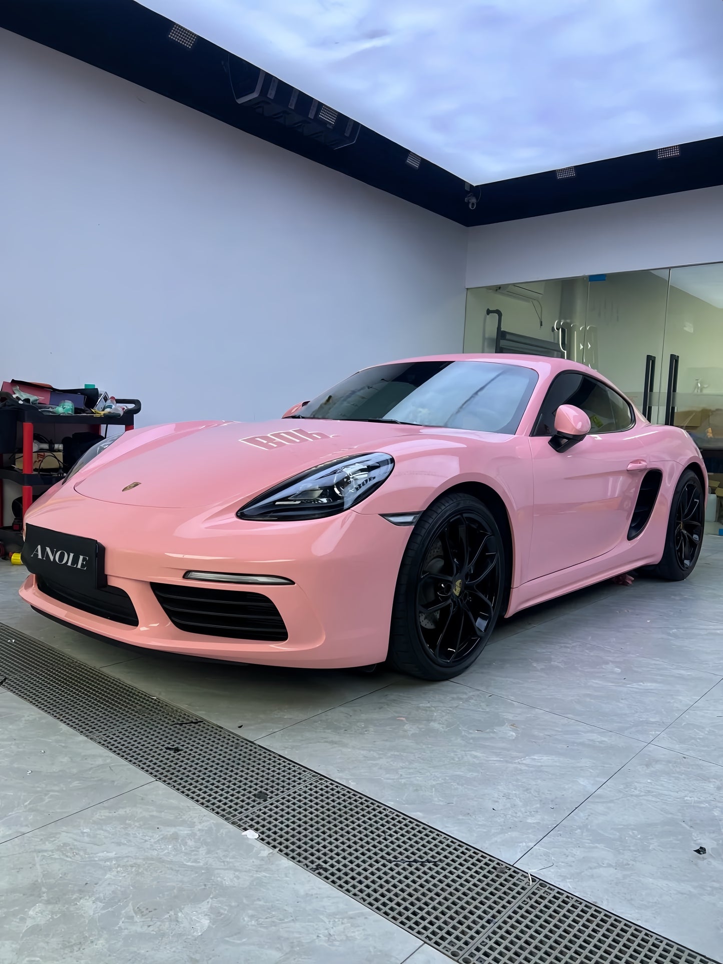Anole High Glossy Rouge Pink Vinyl Car Wrap
