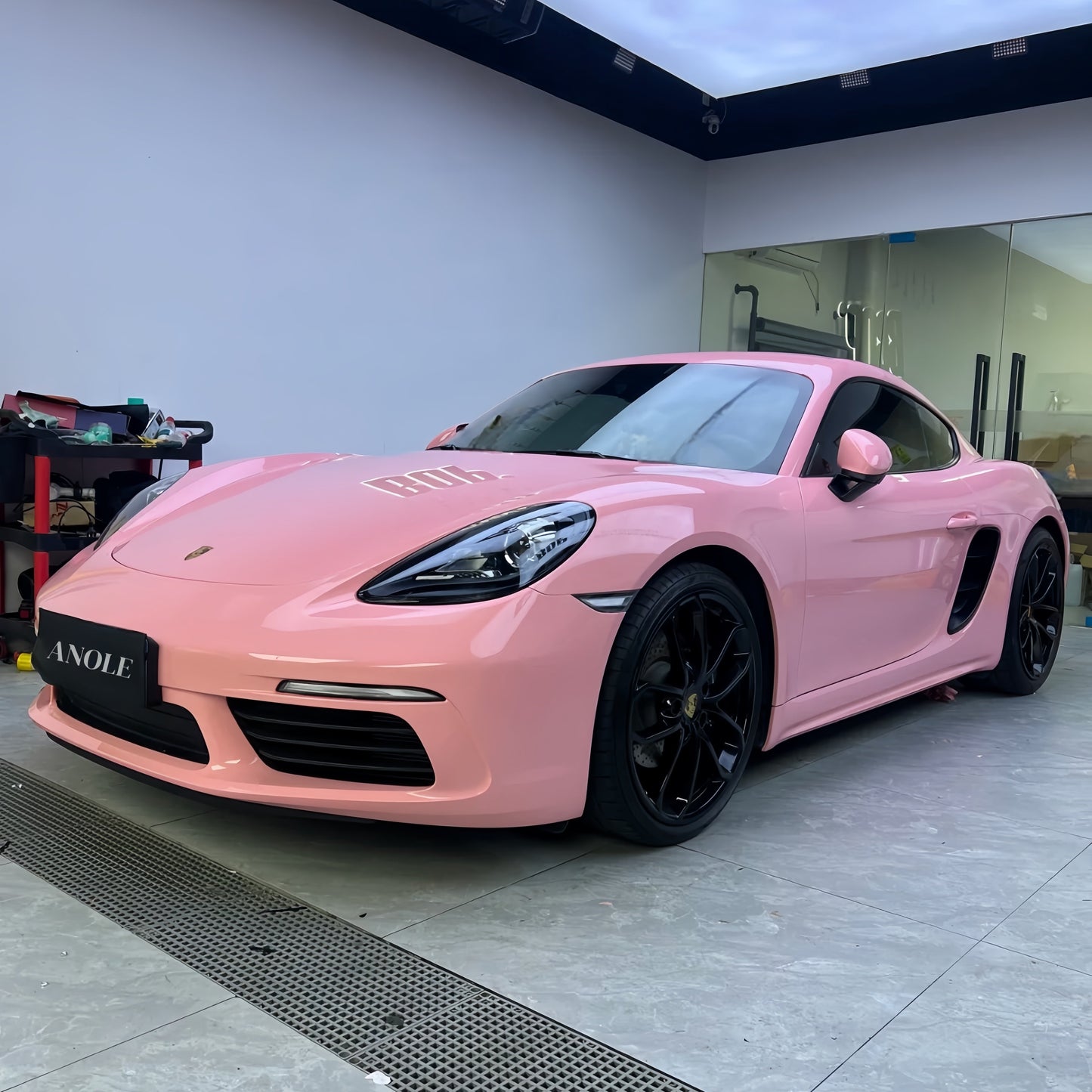 Anole High Glossy Rouge Pink Vinyl Car Wrap
