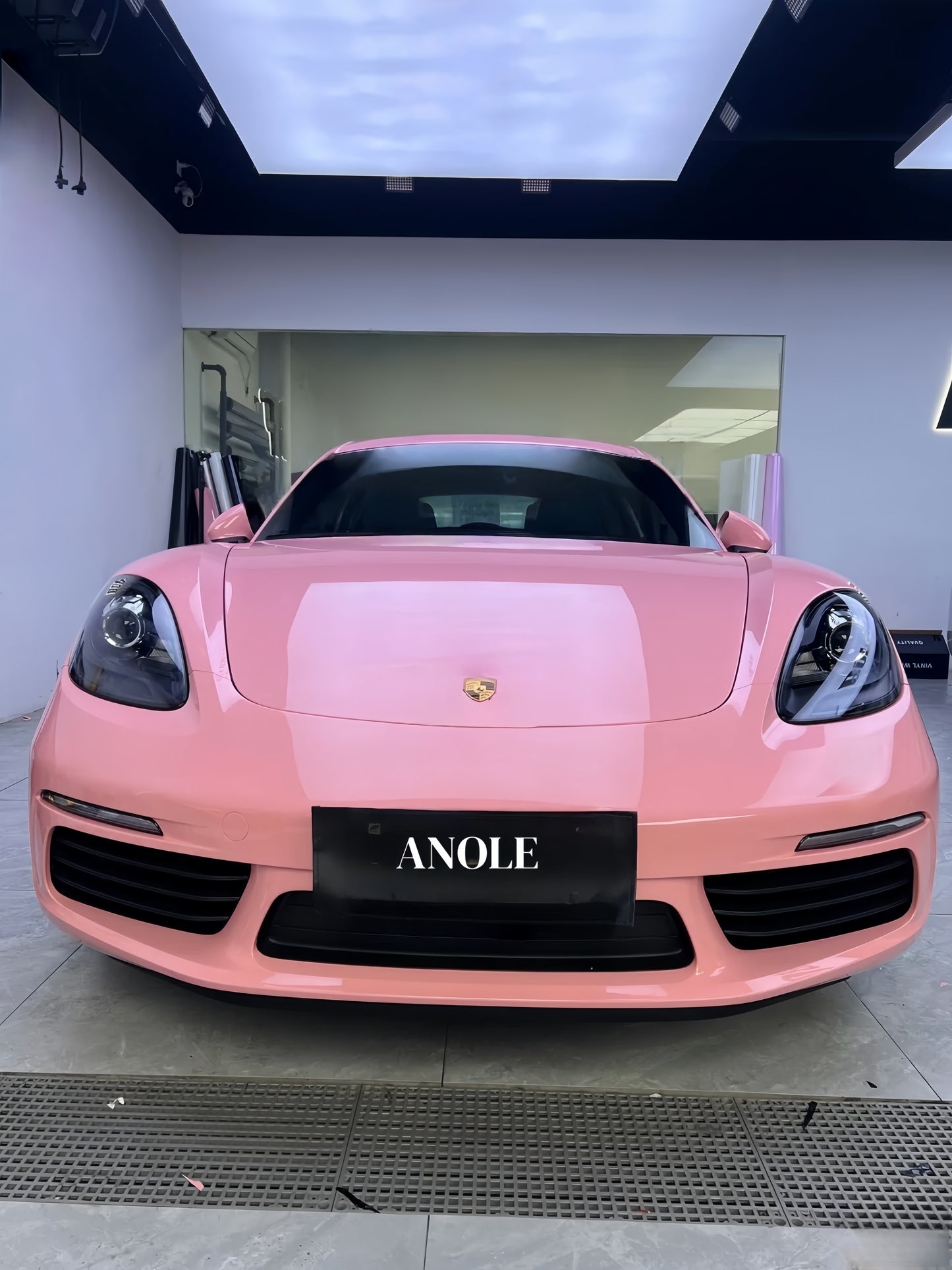 Anole High Glossy Rouge Pink Vinyl Car Wrap