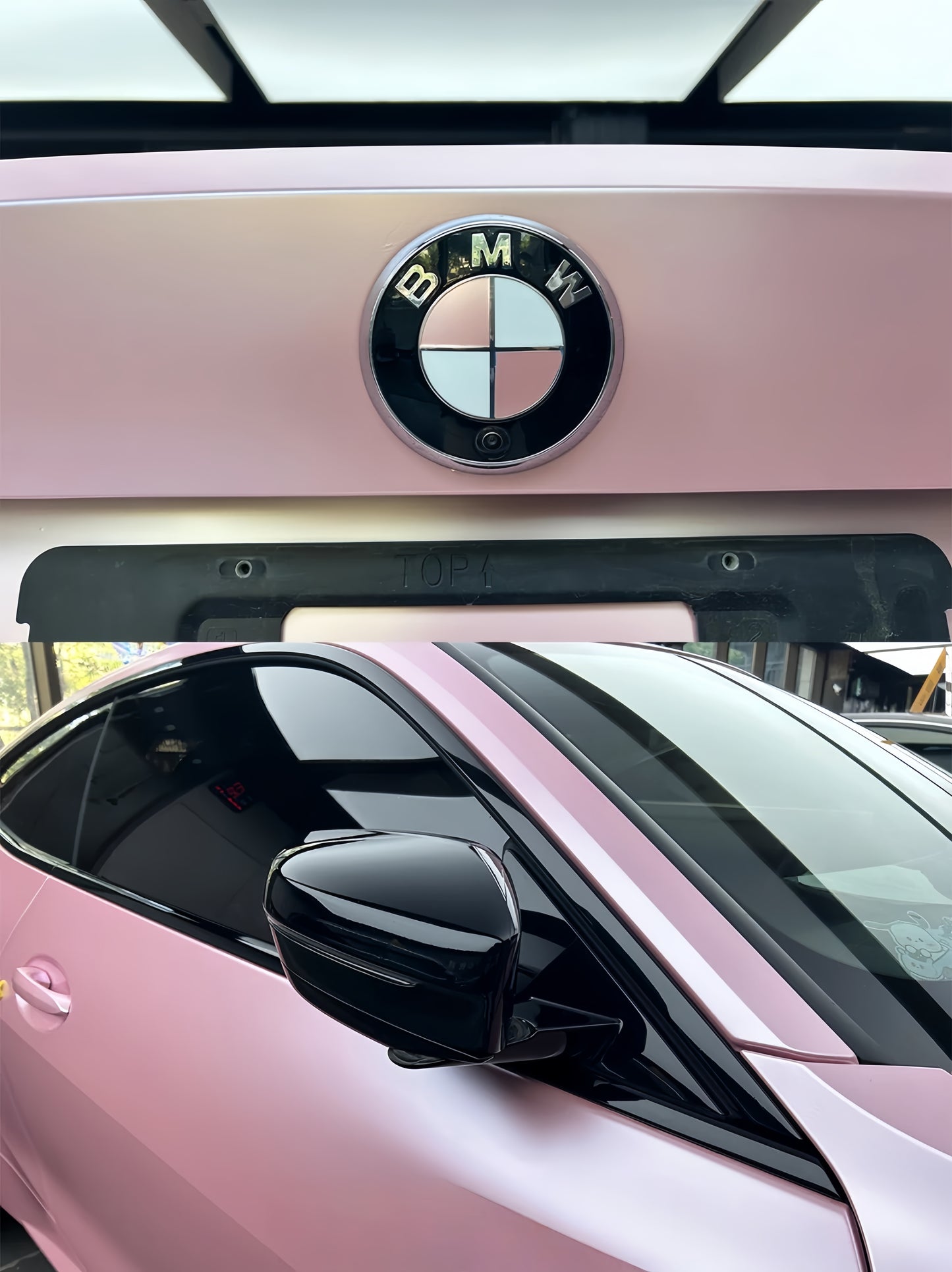 Anole Matte Metallic Pearl Baby Pink Vinyl Wrap for Car &Trucks & SUVs&Vans