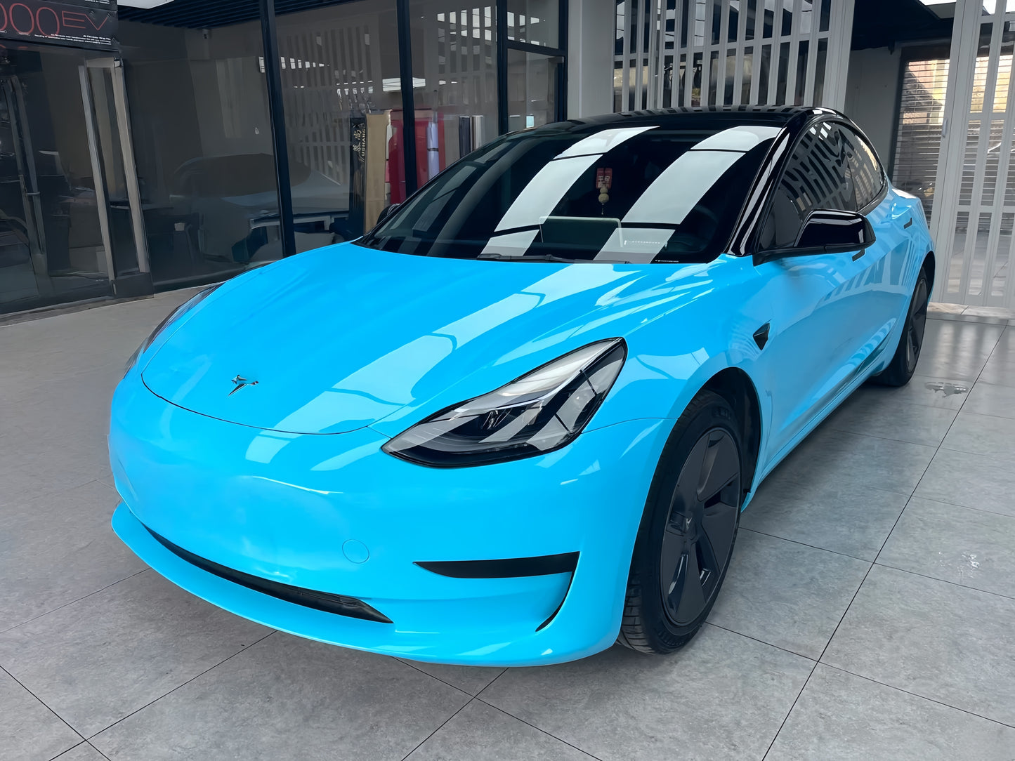 Anole High Clossy Crystal Light Blue Car Wrap Vinyl