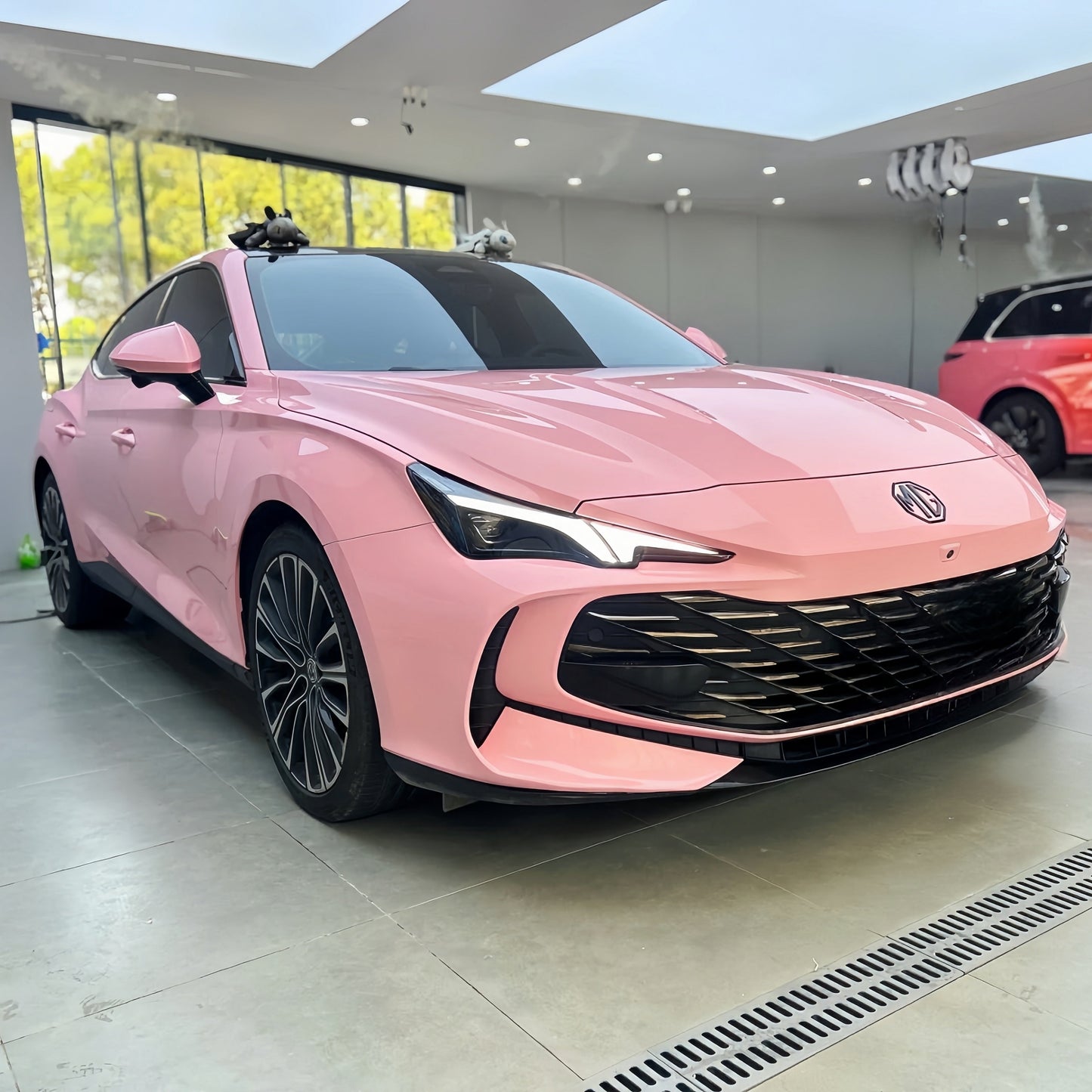 Anole High Glossy Rouge Pink Vinyl Car Wrap