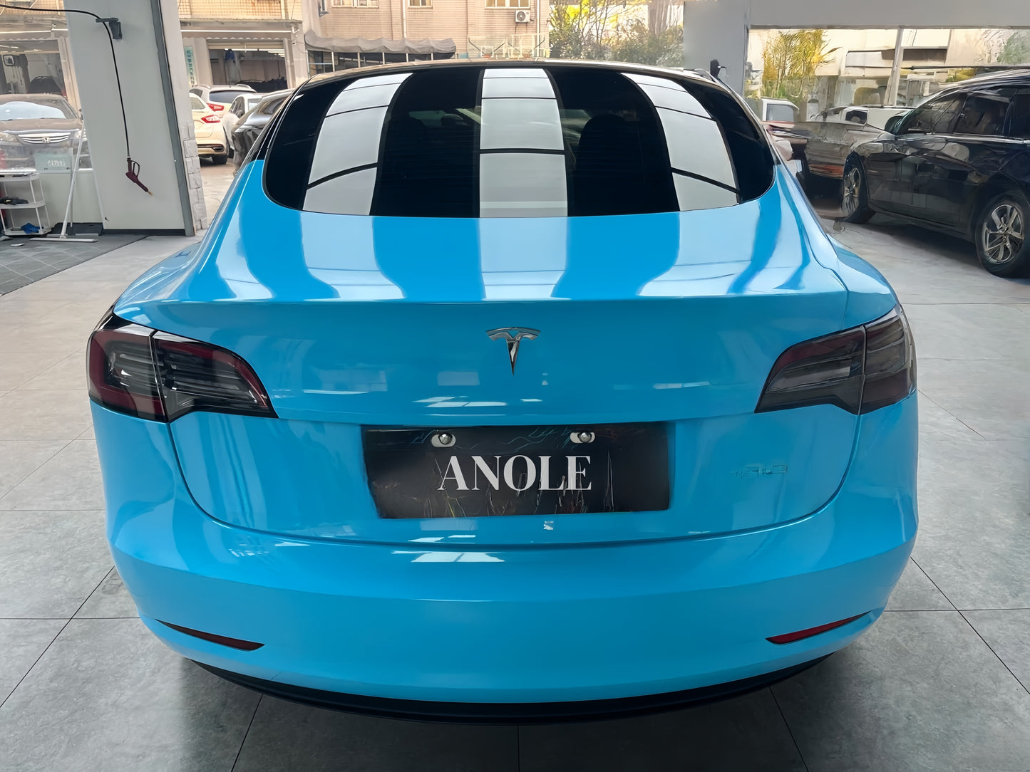 Anole High Clossy Crystal Light Blue Car Wrap Vinyl