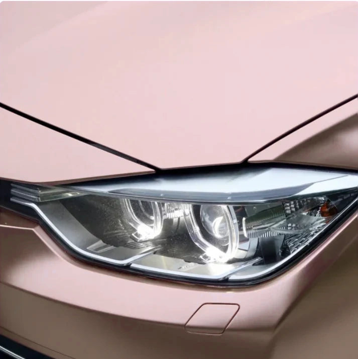 Anole Satin Chrome Silk Rose Gold Vinyl Car Wrap