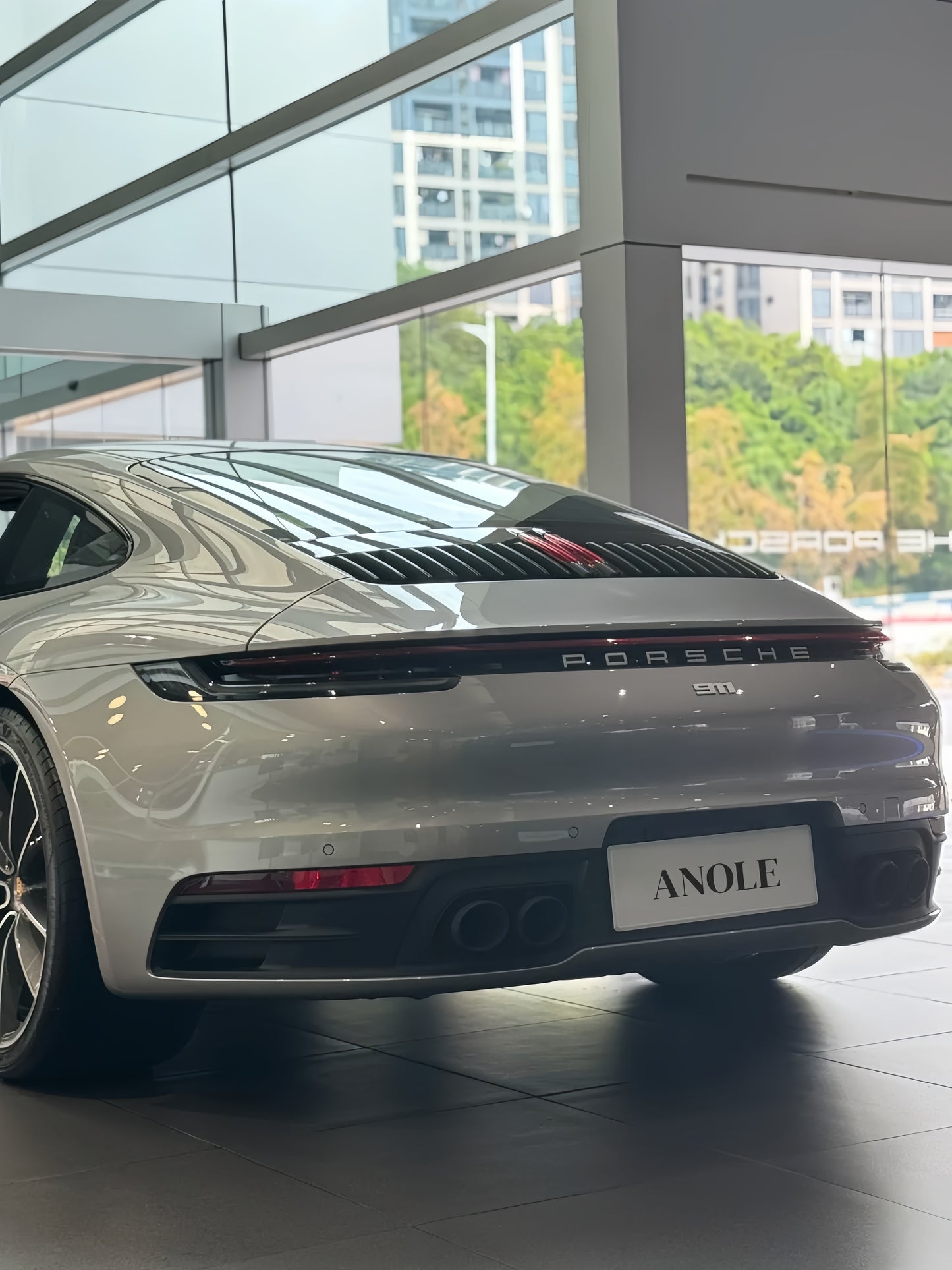 Anole Glossy Metallic Metal Silver Car Vinyl Wrap