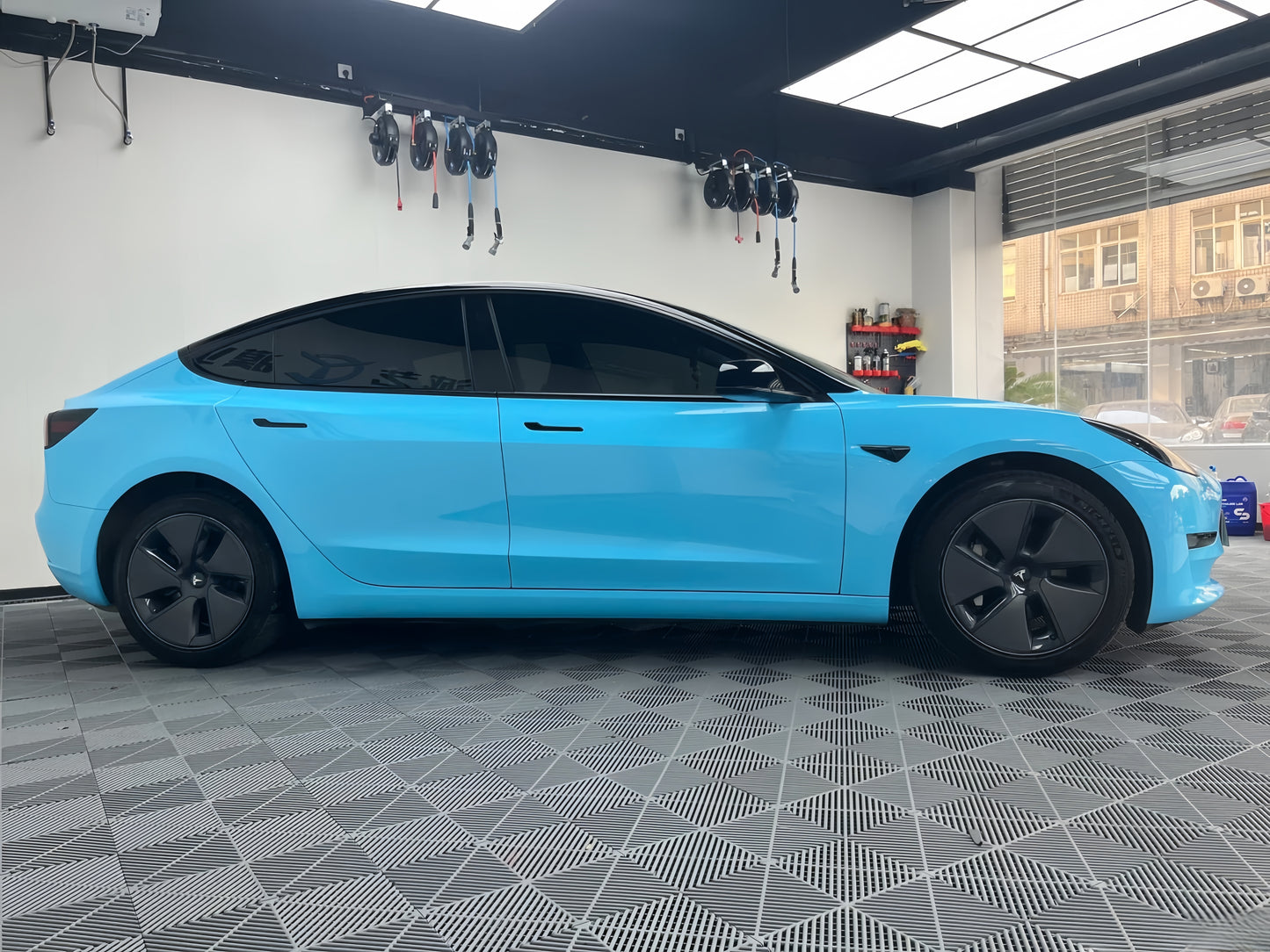 Anole High Clossy Crystal Light Blue Car Wrap Vinyl