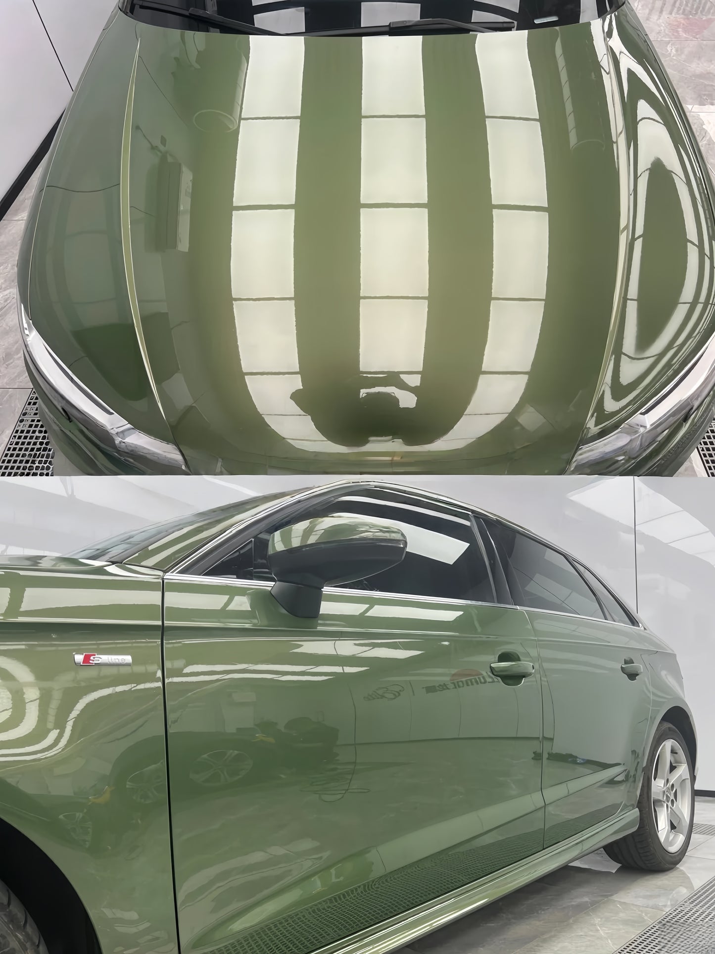 Anole Glossy Metallic District Green Car Vinyl Wrap