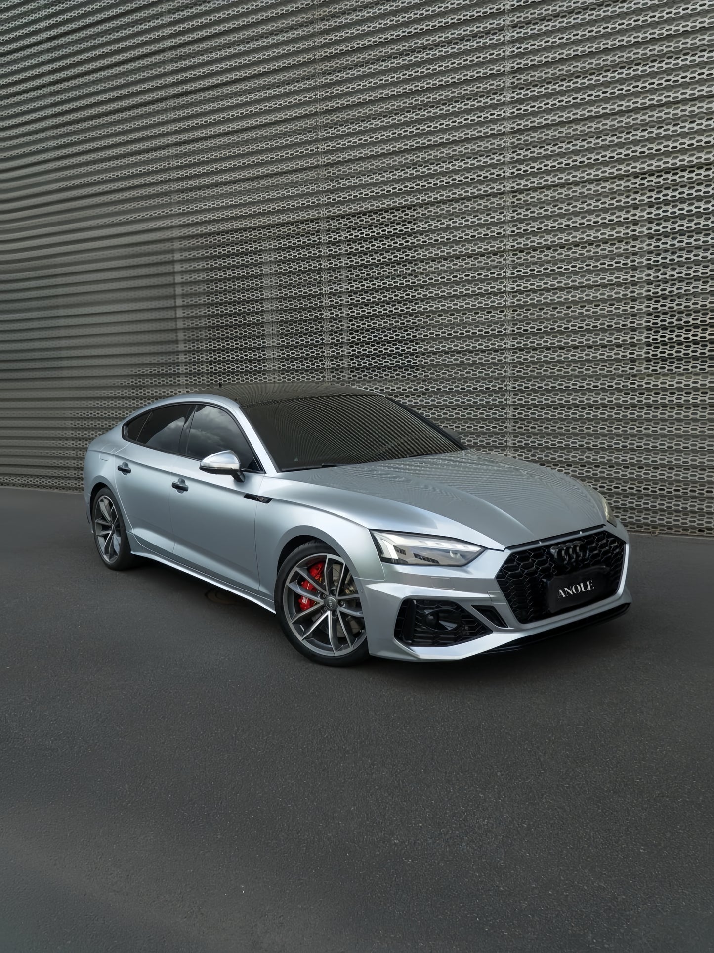Anole Glossy Metallic Florett Silver Car Vinyl Wrap