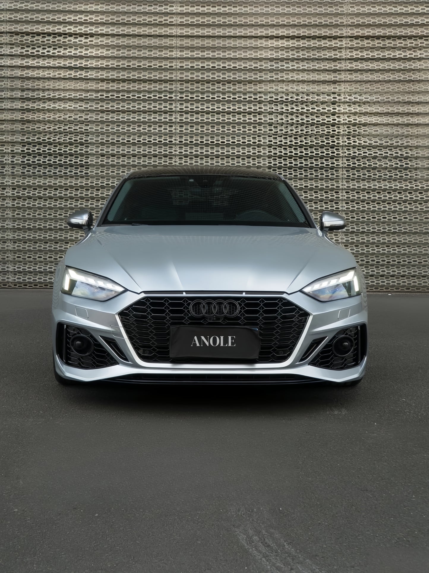 Anole Glossy Metallic Florett Silver Car Vinyl Wrap