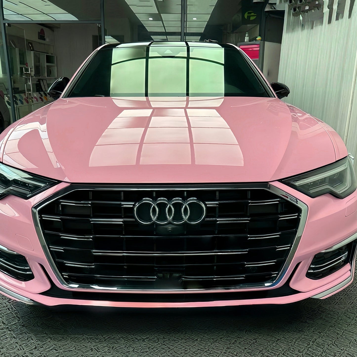 Anole High Glossy Rouge Pink Vinyl Car Wrap