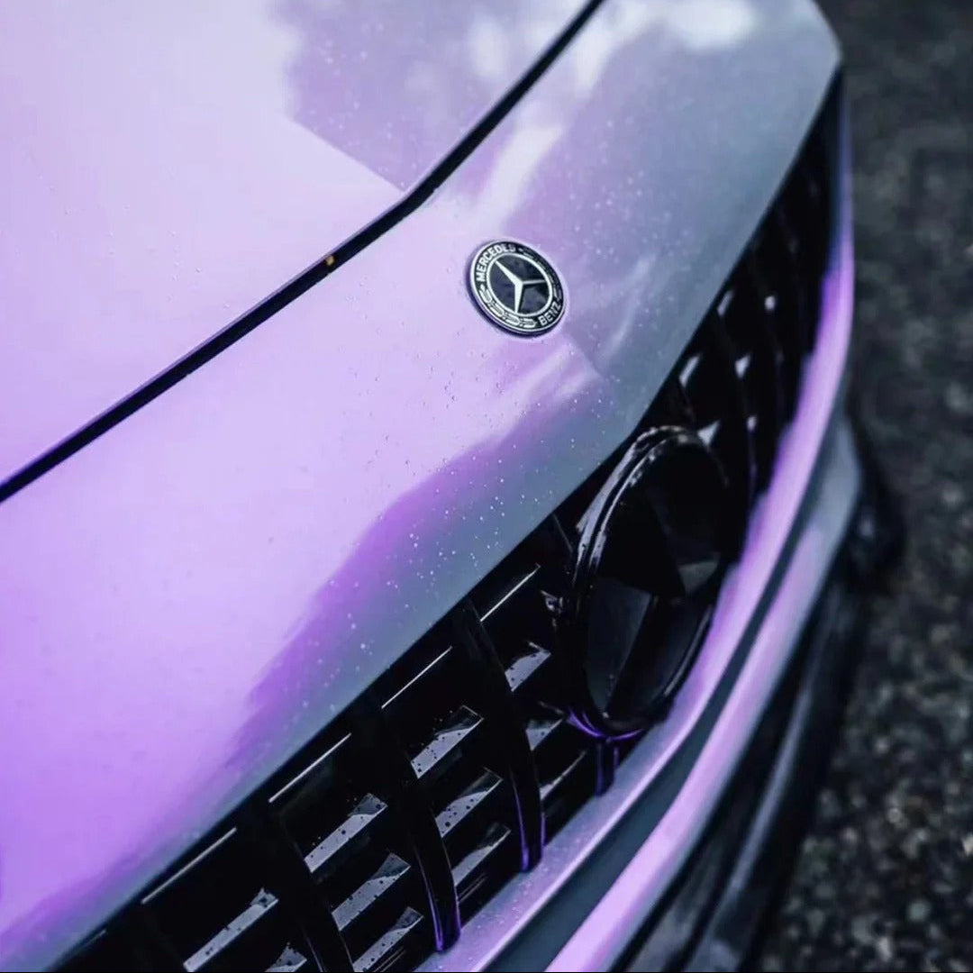 Anole Candy Metallic Gray Purple Car Vinyl Wrap 11