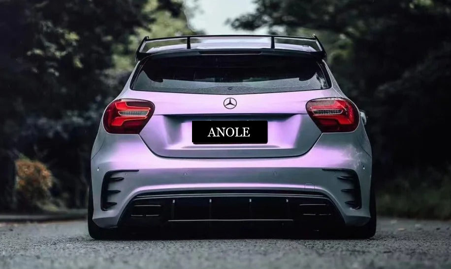 Anole Candy Metallic Gray Purple Car Vinyl Wrap 8
