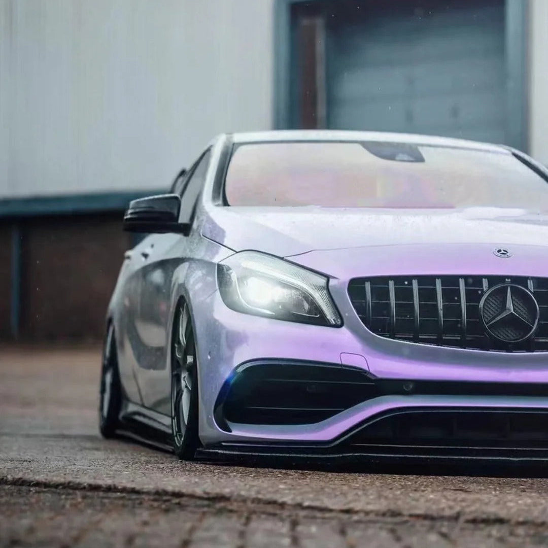 Anole Candy Metallic Gray Purple Car Vinyl Wrap 9