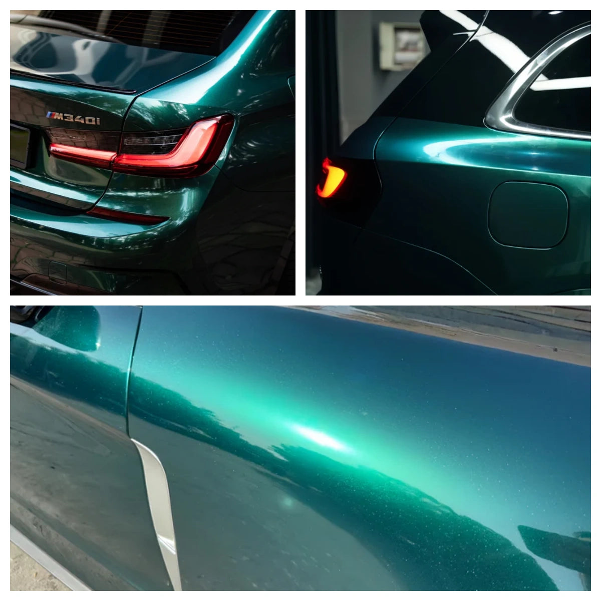 Anole Glossy Metallic Royal Green Vinyl Wrap 12