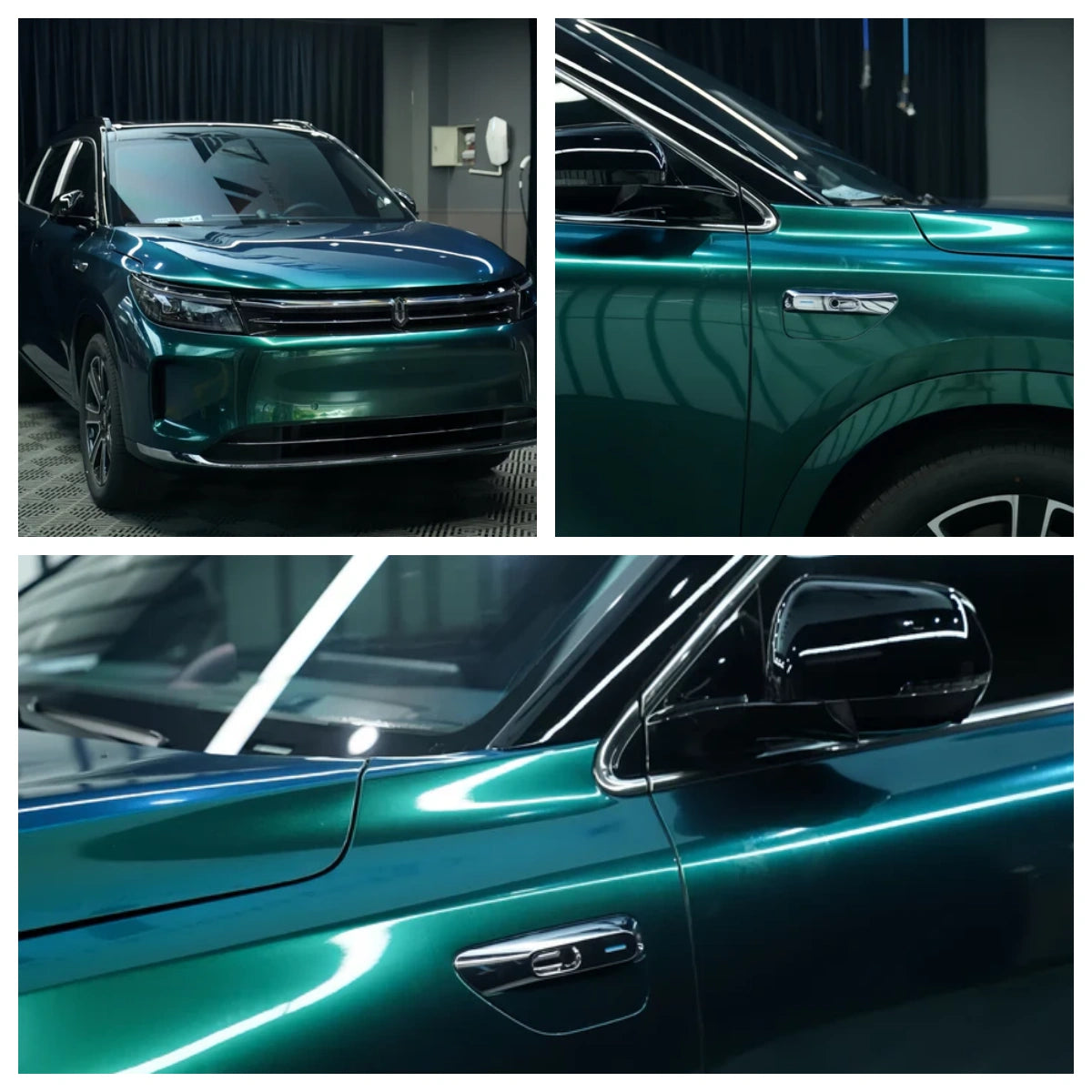 Anole Glossy Metallic Royal Green Vinyl Wrap 14