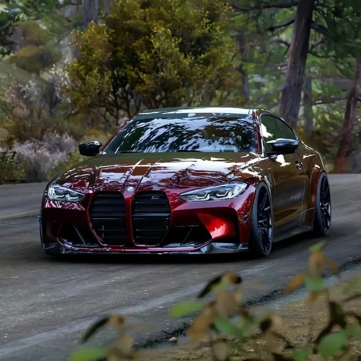 Anole Glossy Metallic Rufous Red Car Vinyl Wrap 9
