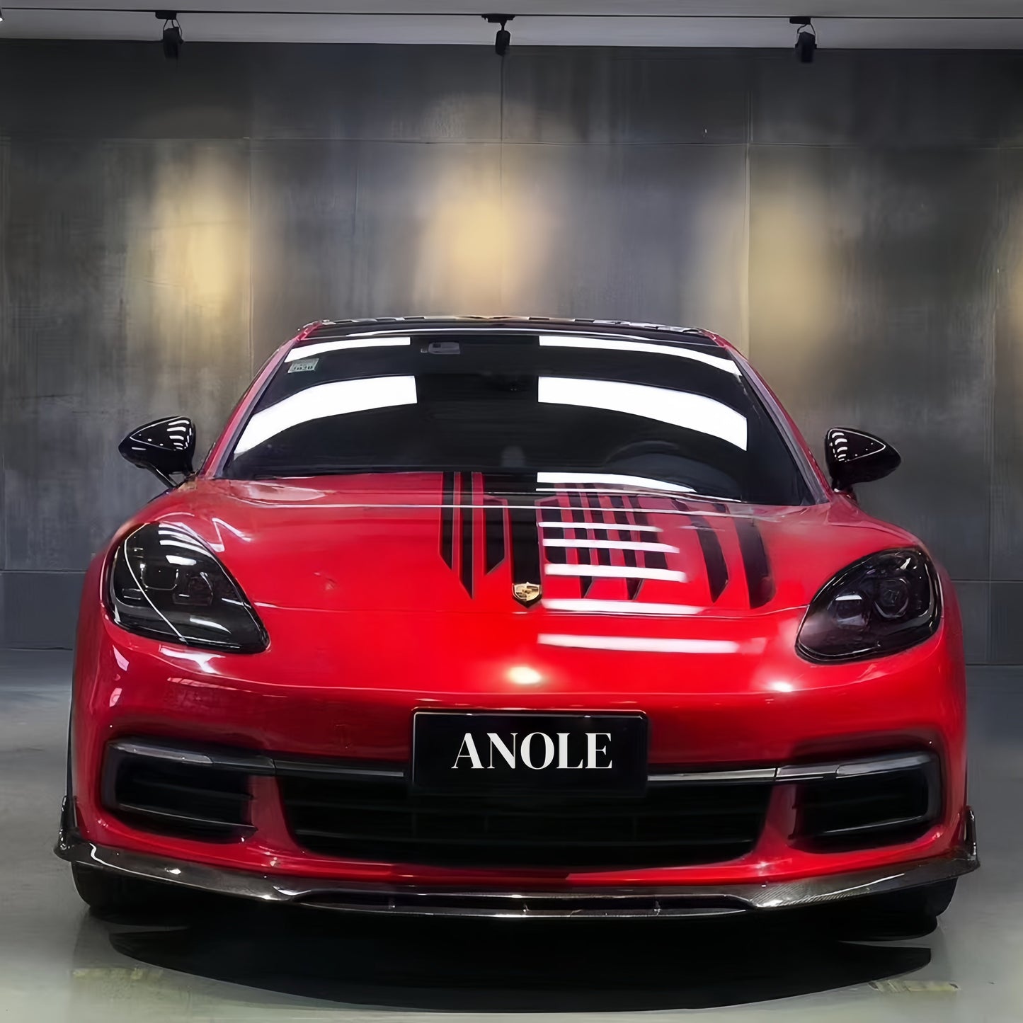 Anole High Glossy Rouge Red Vinyl Car Wrap 6