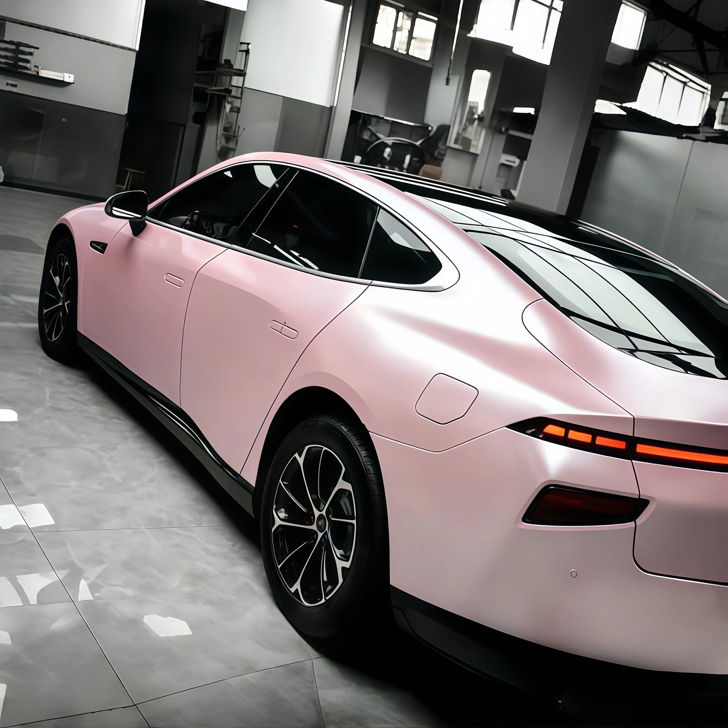 Anole Matte Metallic Pearl Baby Pink Vinyl Wrap for Car &Trucks & SUVs&Vans