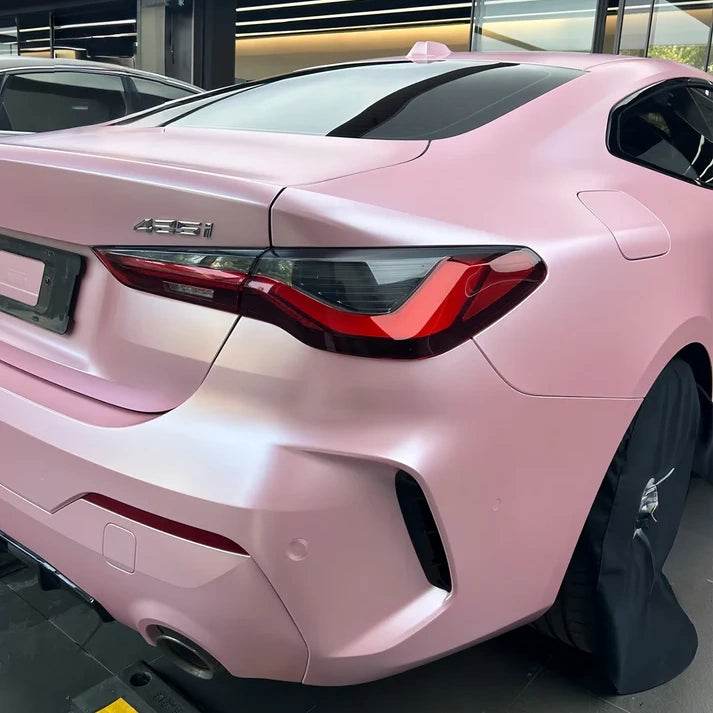 Anole Matte Metallic Pearl Baby Pink Vinyl Wrap for Car &Trucks & SUVs&Vans