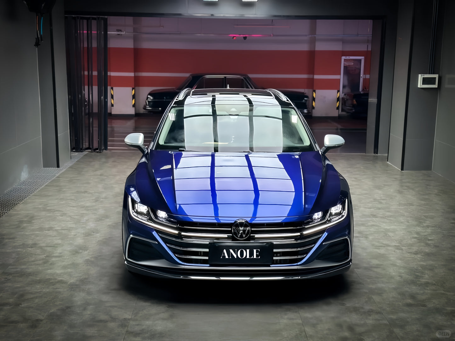 Anole Glossy Metallic Navara Blue Audi Car Vinyl Wrap