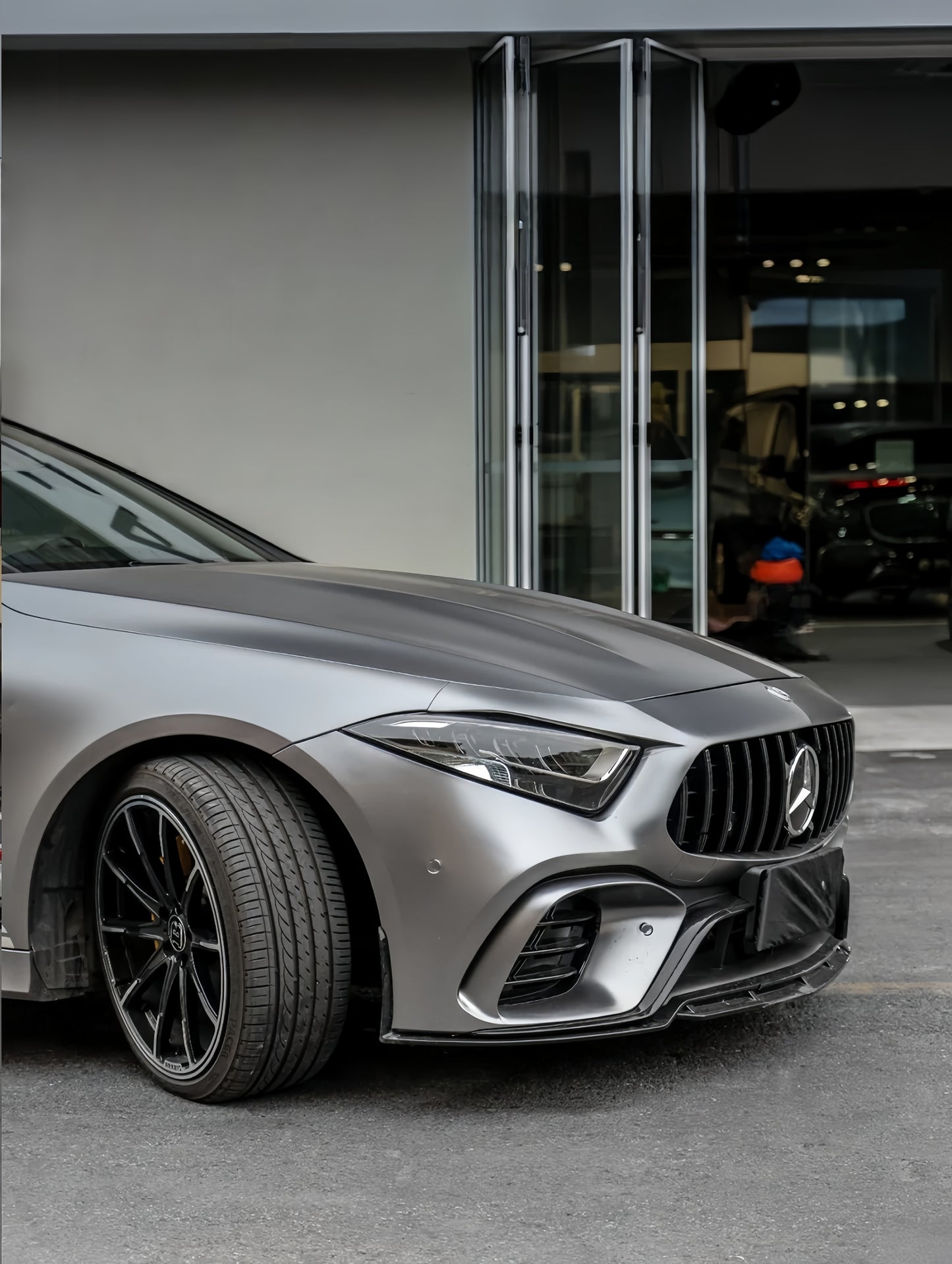 Anole Glossy Metallic Cadet Gray Car Vinyl Wrap