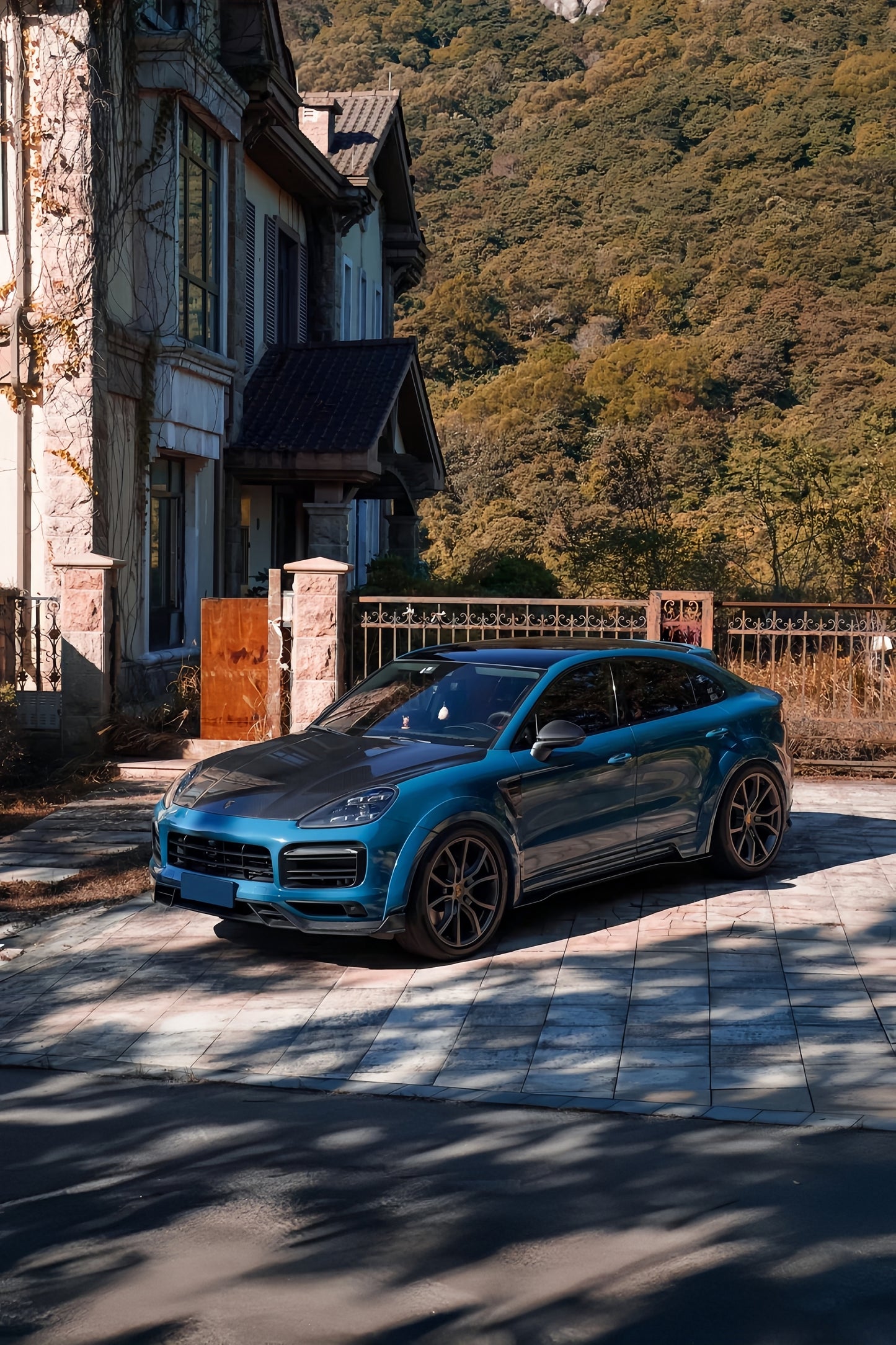 Anole High Gloss Crystal Porsche Deep Blue Vinyl Car Wrap for Porsche