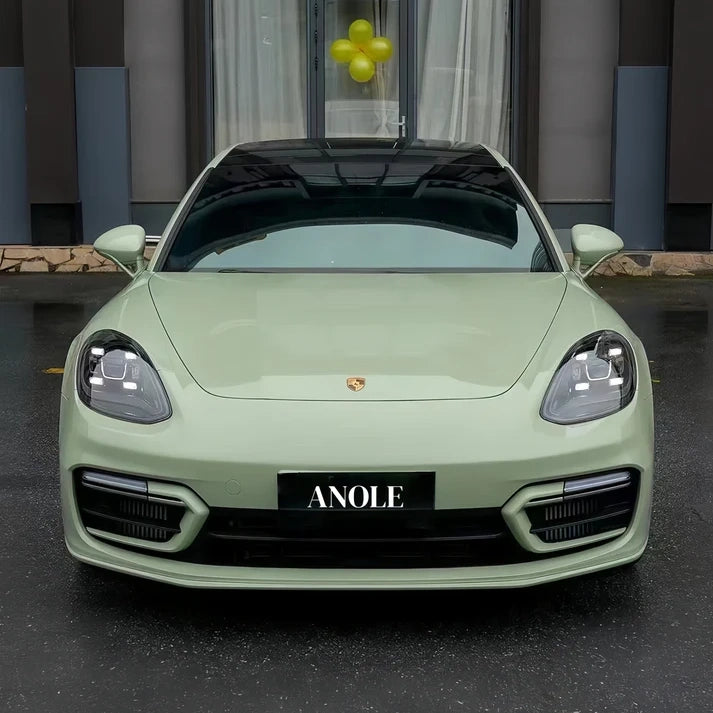 Anole High Glossy Light Khaki Green Vinyl Car Wrap