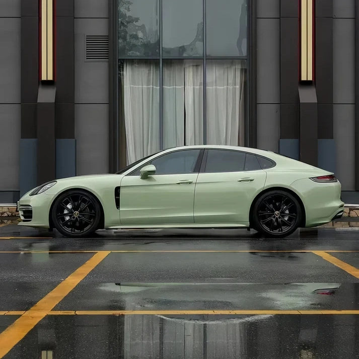 Anole High Glossy Light Khaki Green Vinyl Car Wrap