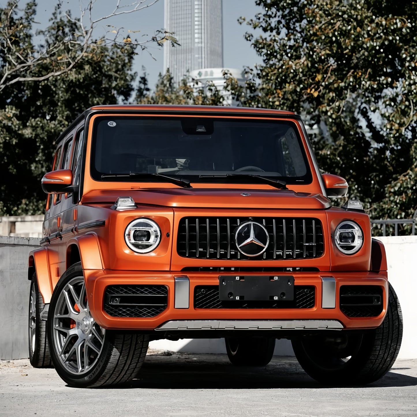 Anole Satin Ceramics Romanee Cosmic Orange iPhone Vinyl Car Wrap