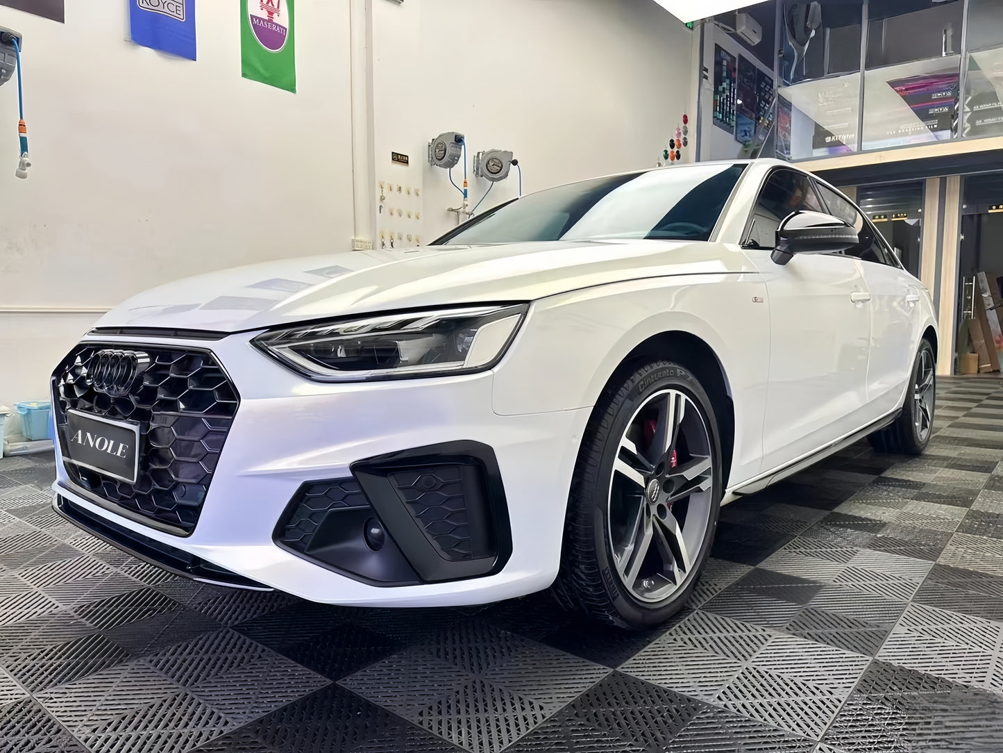 Anole High Glossy White Gold Vinyl Car Wrap