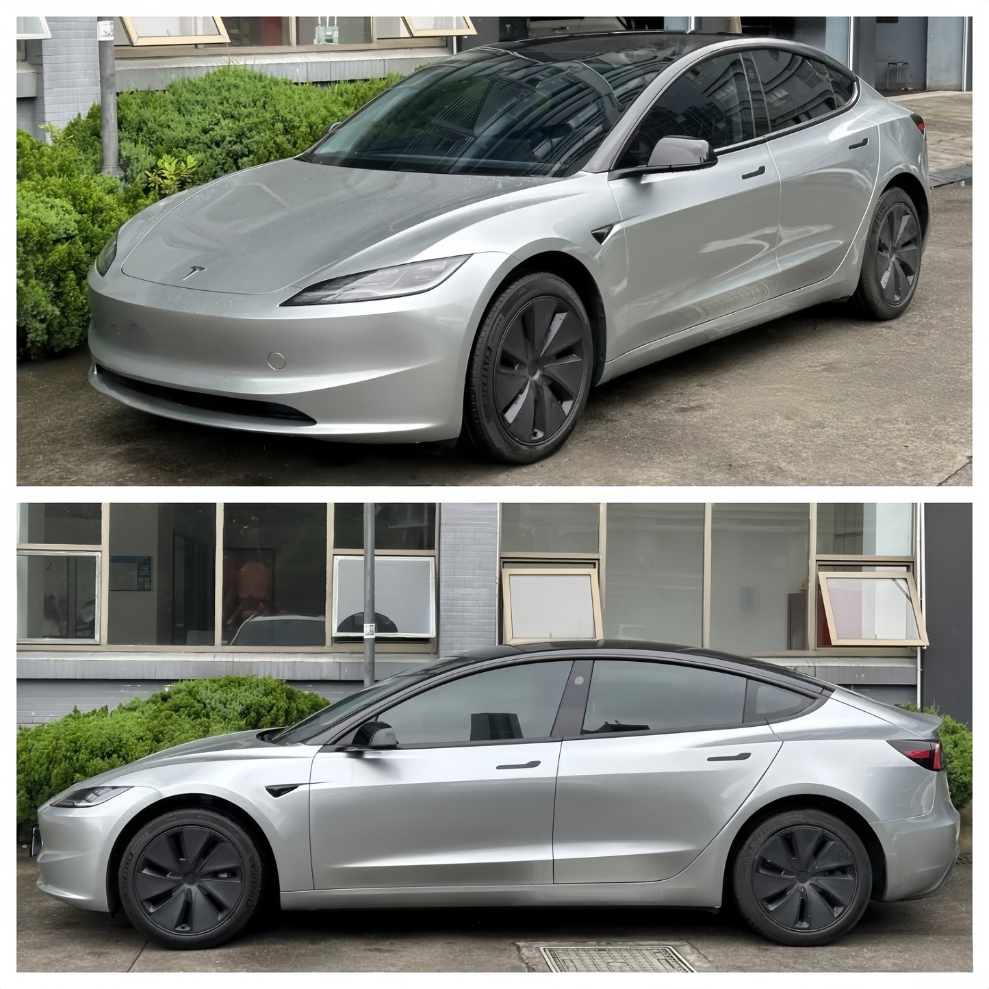 Anole Glossy Metallic Metal Silver Car Vinyl Wrap