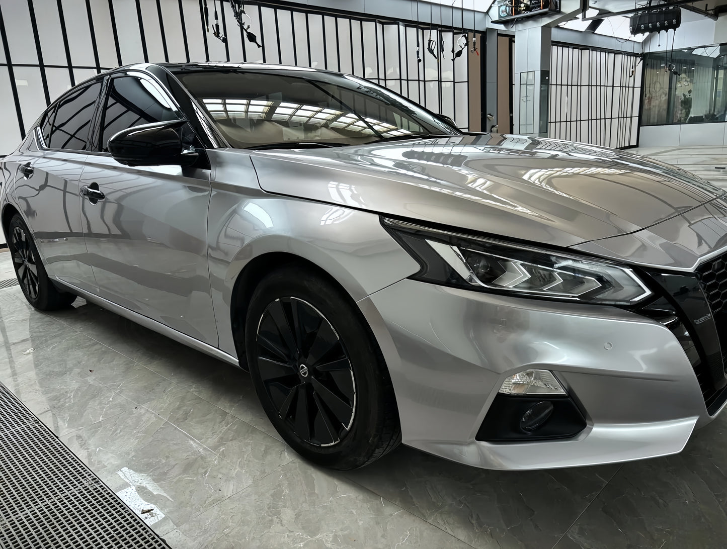 Anole Glossy Metallic Metal Silver Car Vinyl Wrap