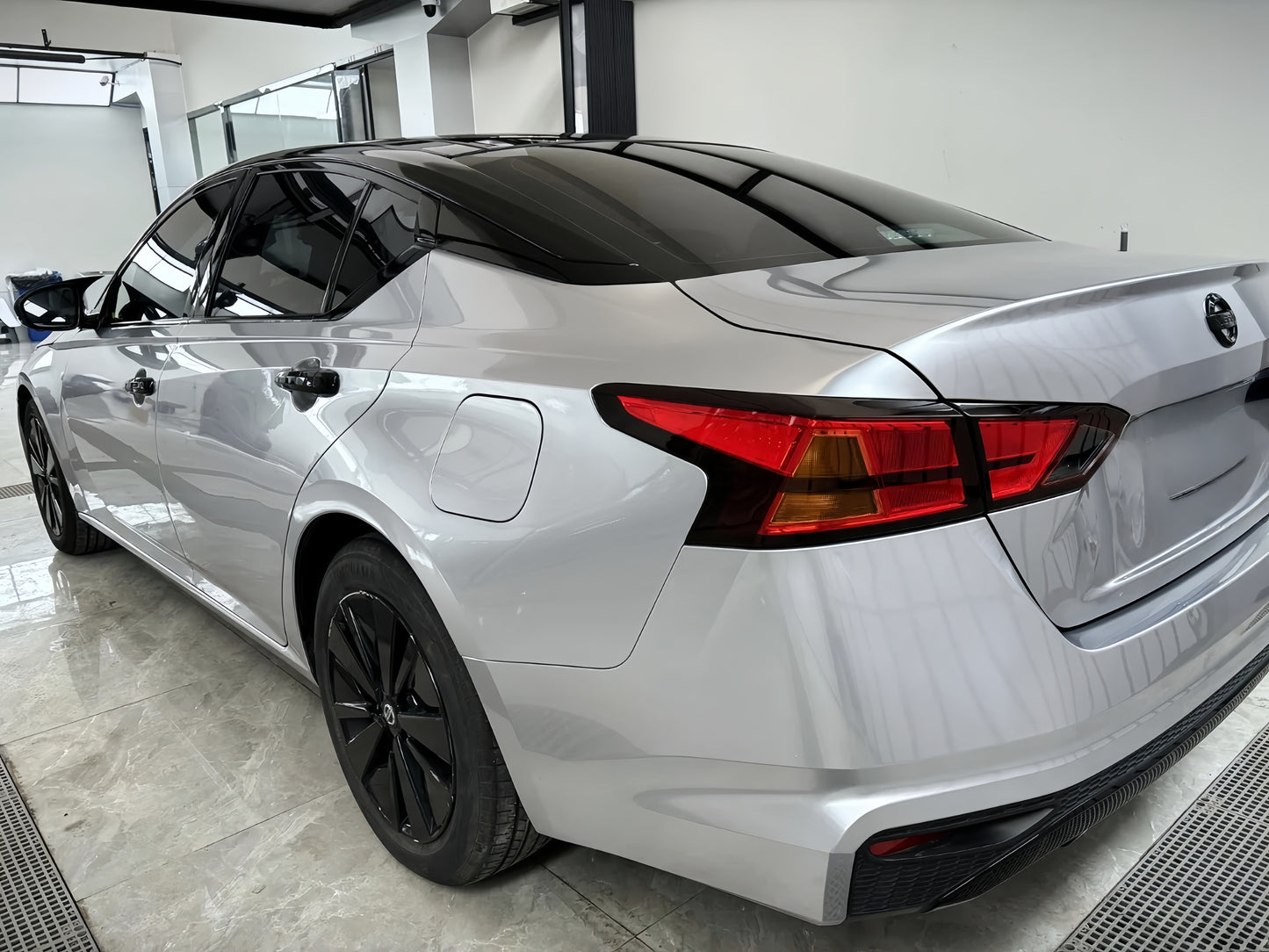 Anole Glossy Metallic Metal Silver Car Vinyl Wrap