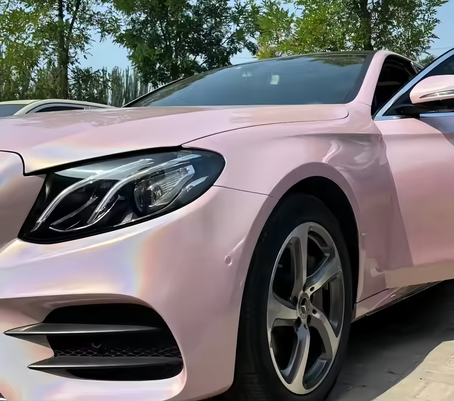 Anole Glossy Iridescent Rouge Pink Laser Car Vinyl Wrap