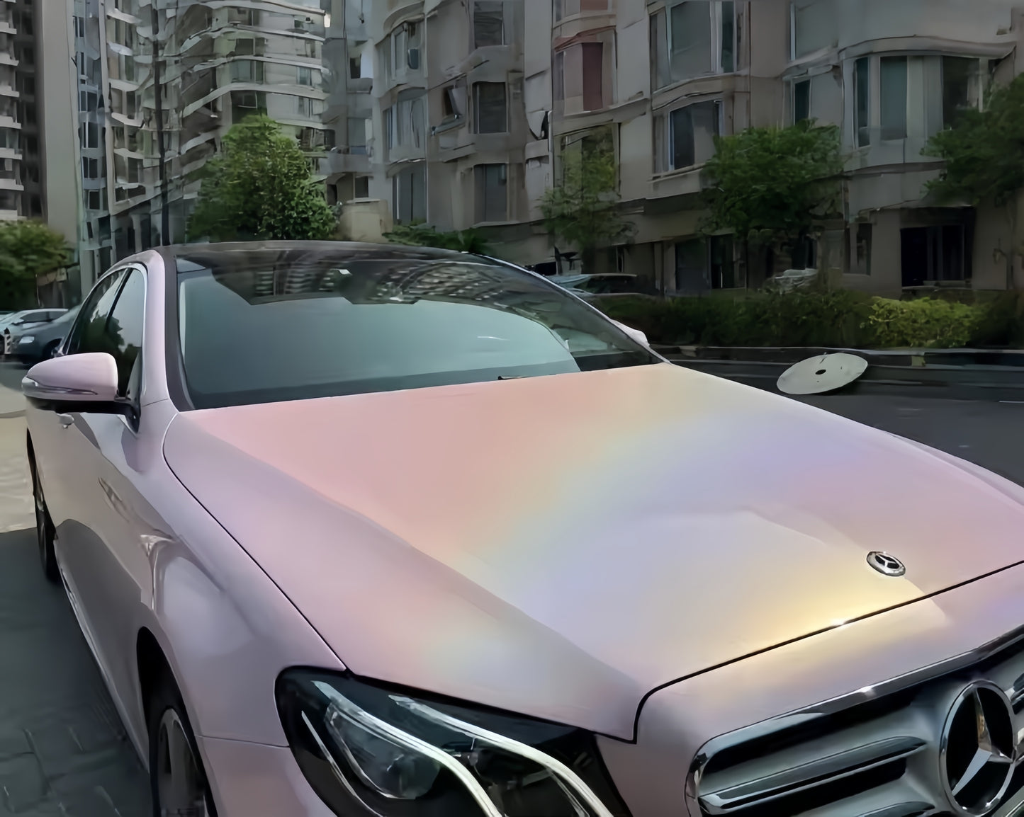 Anole Glossy Iridescent Rouge Pink Laser Car Vinyl Wrap