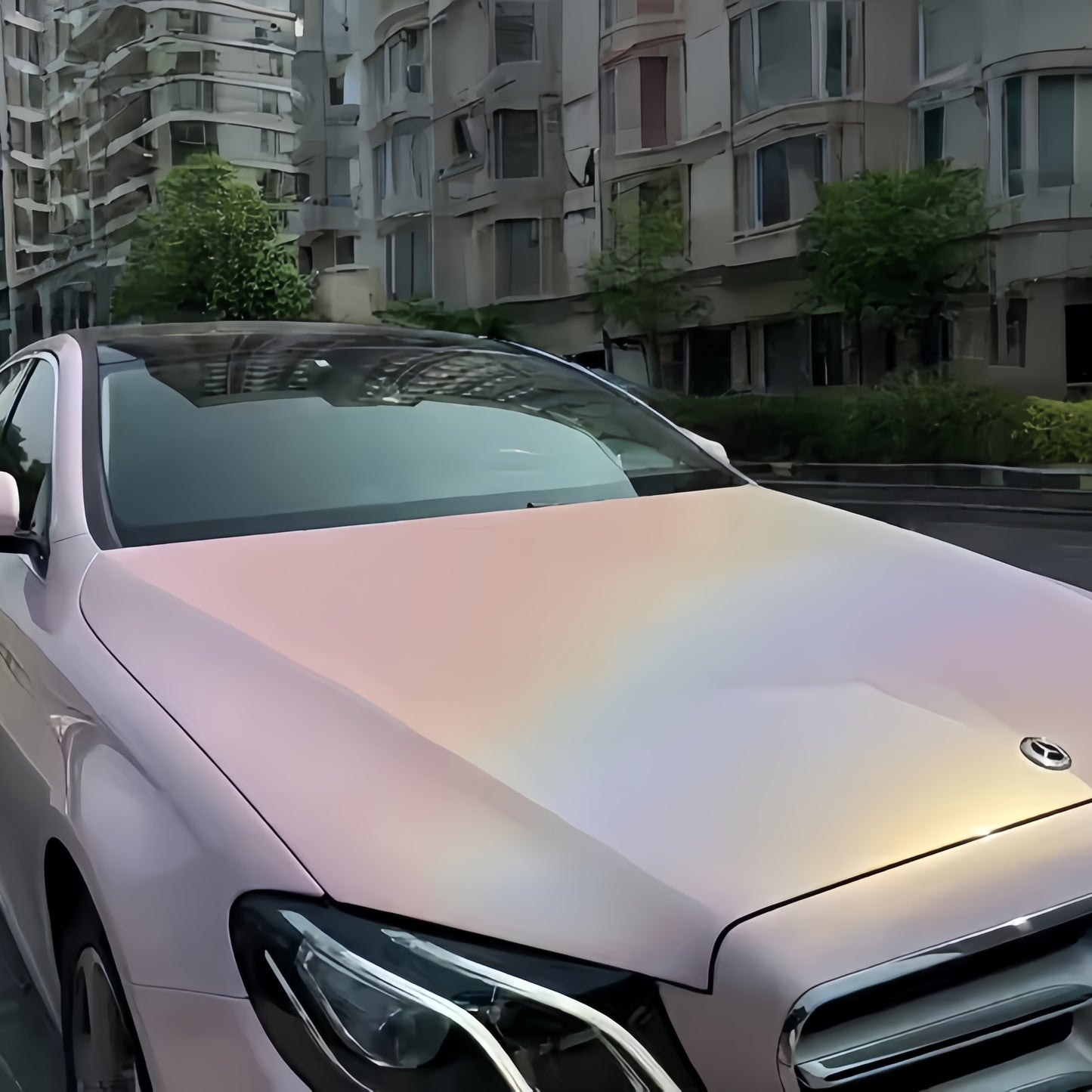Anole Glossy Iridescent Rouge Pink Laser Car Vinyl Wrap