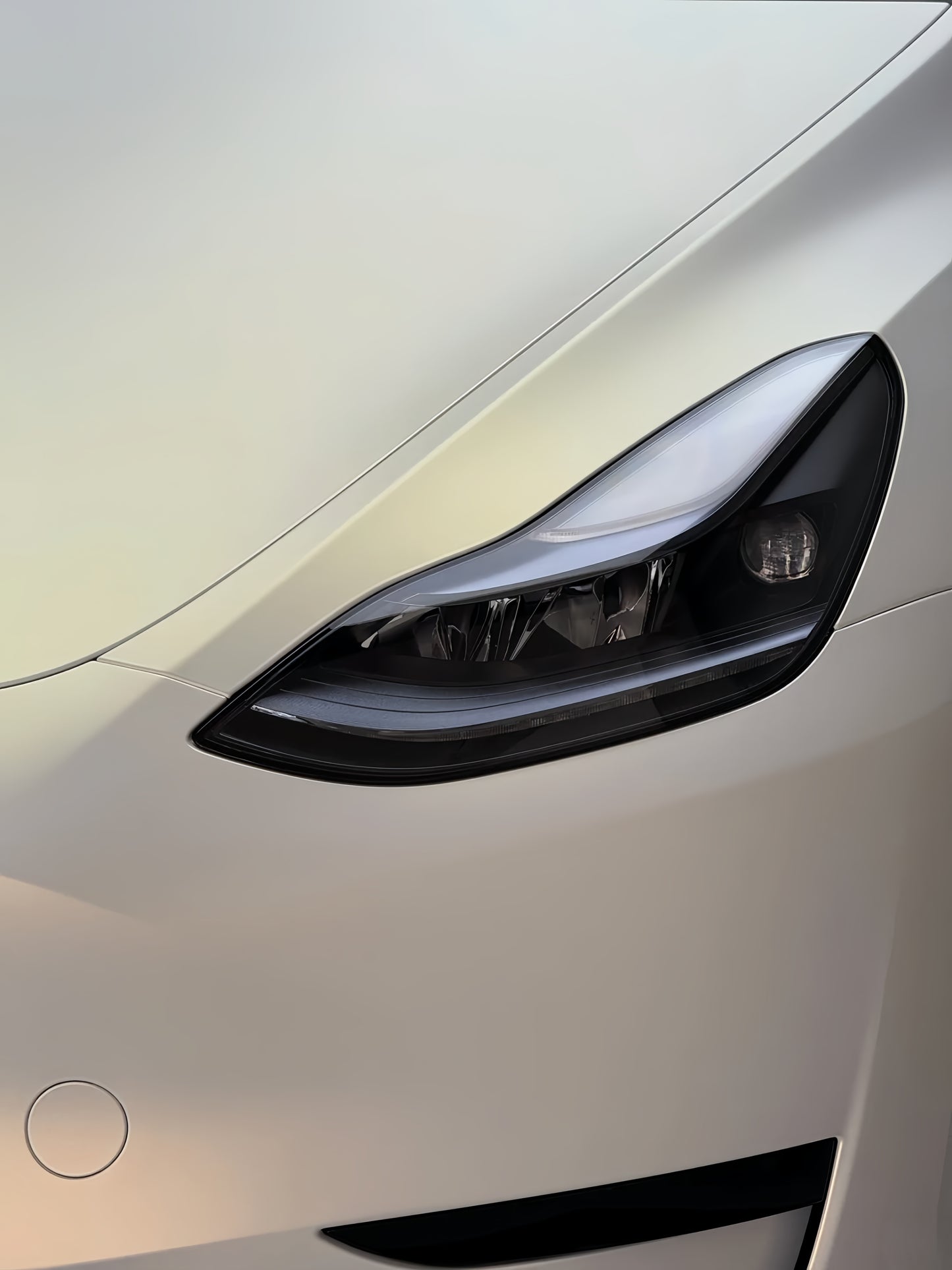 Anole High Glossy White Gold Vinyl Car Wrap