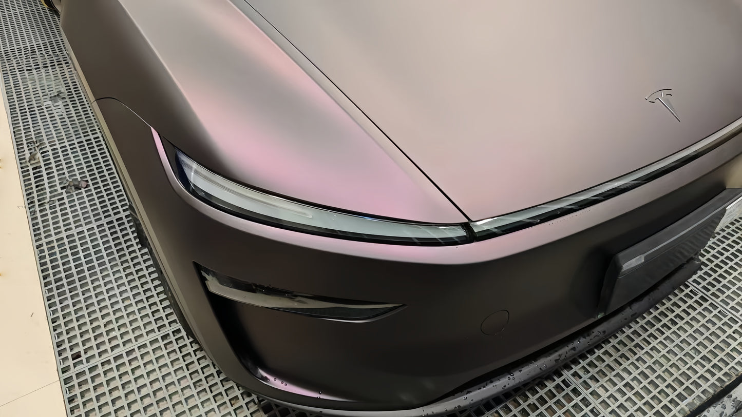 Anole Matte Dark Purple Vinyl Wrap Car